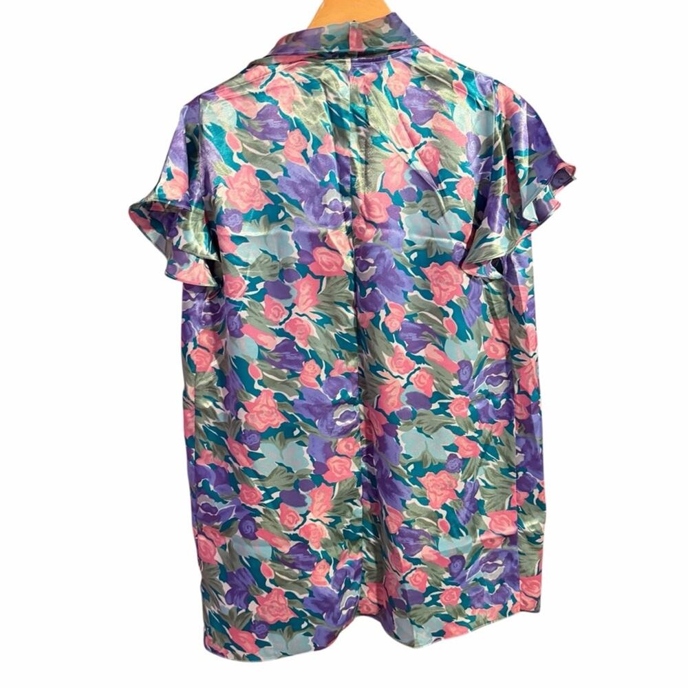 Vintage Victorias Secret Floral Duster Small Cottagecore Fairycore Whimsygoth - Picture 4 of 7